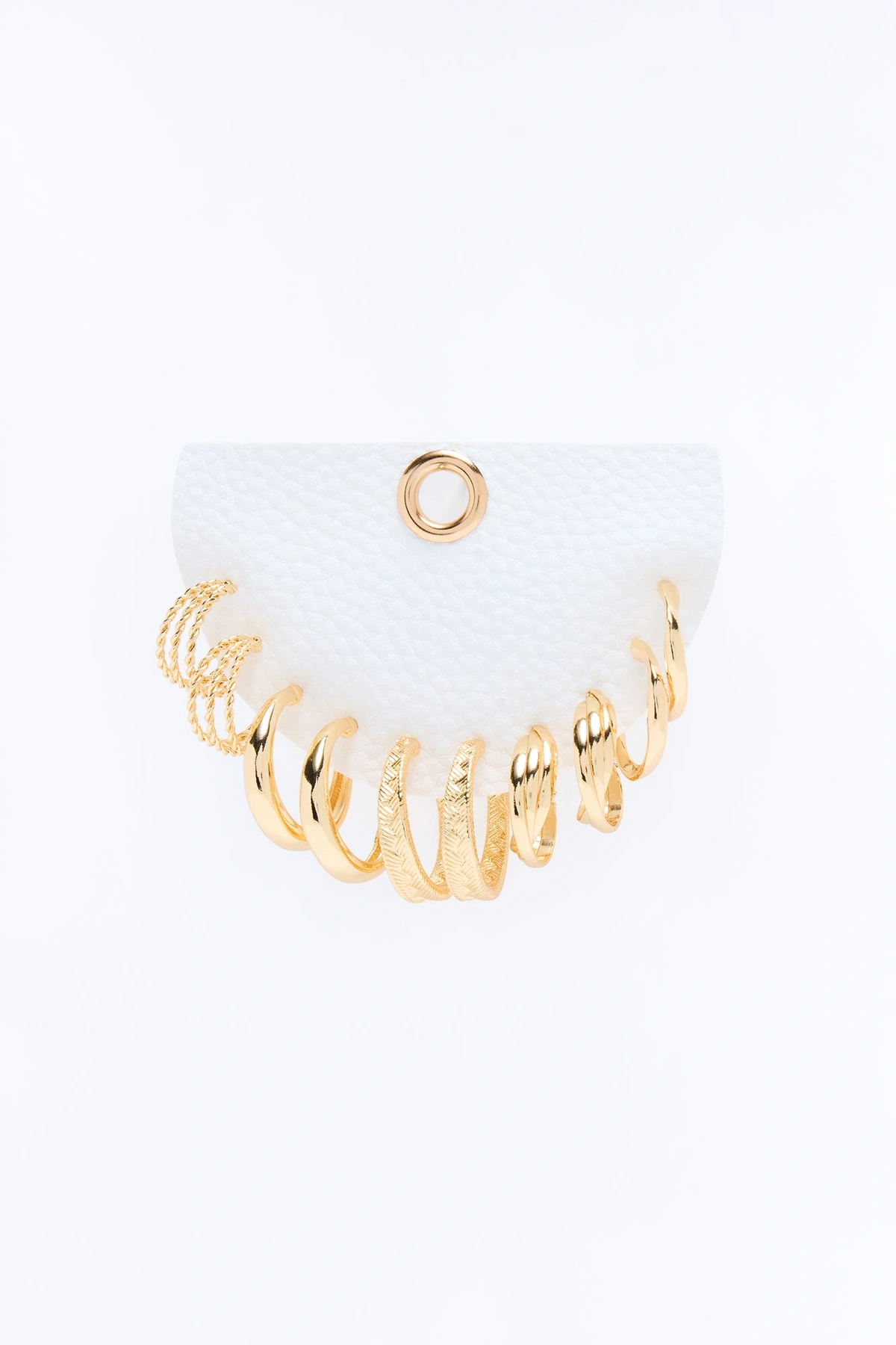 Gentle Shine 5 Pair Earring Set - Gold — Dourado
