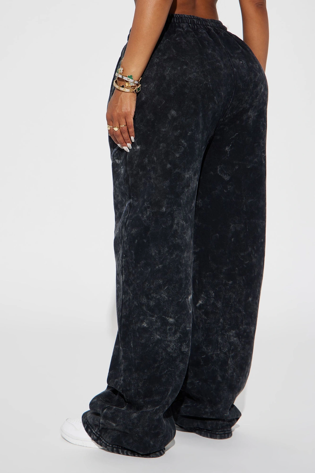 Norah Washed Lounge Pant - Black — Preto