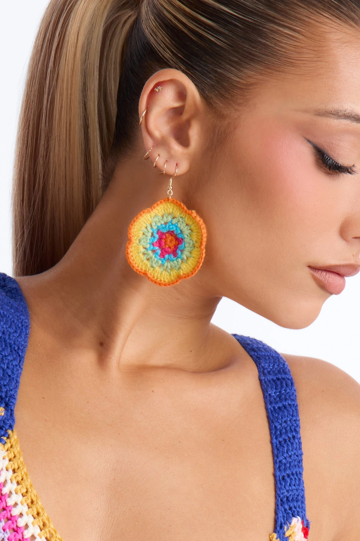 Sunflower Child Earrings - Multi Color — Multicolor