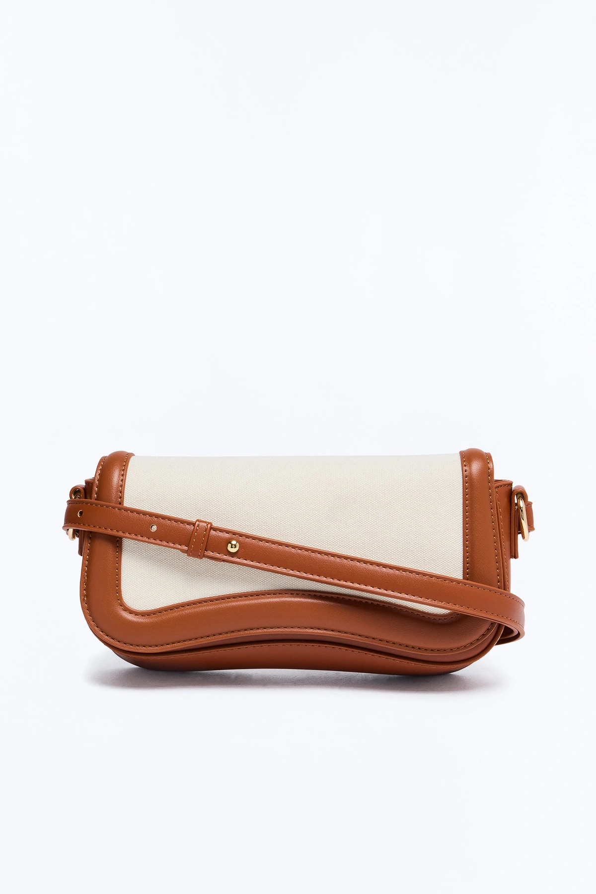 Downtown Darling Faux Leather Shoulder Handbag - Brown/combo — Castanho/combinação