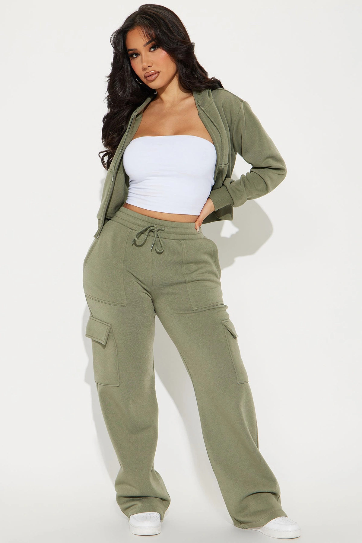 Dayna Joggers - Olive — Verde-azeitona