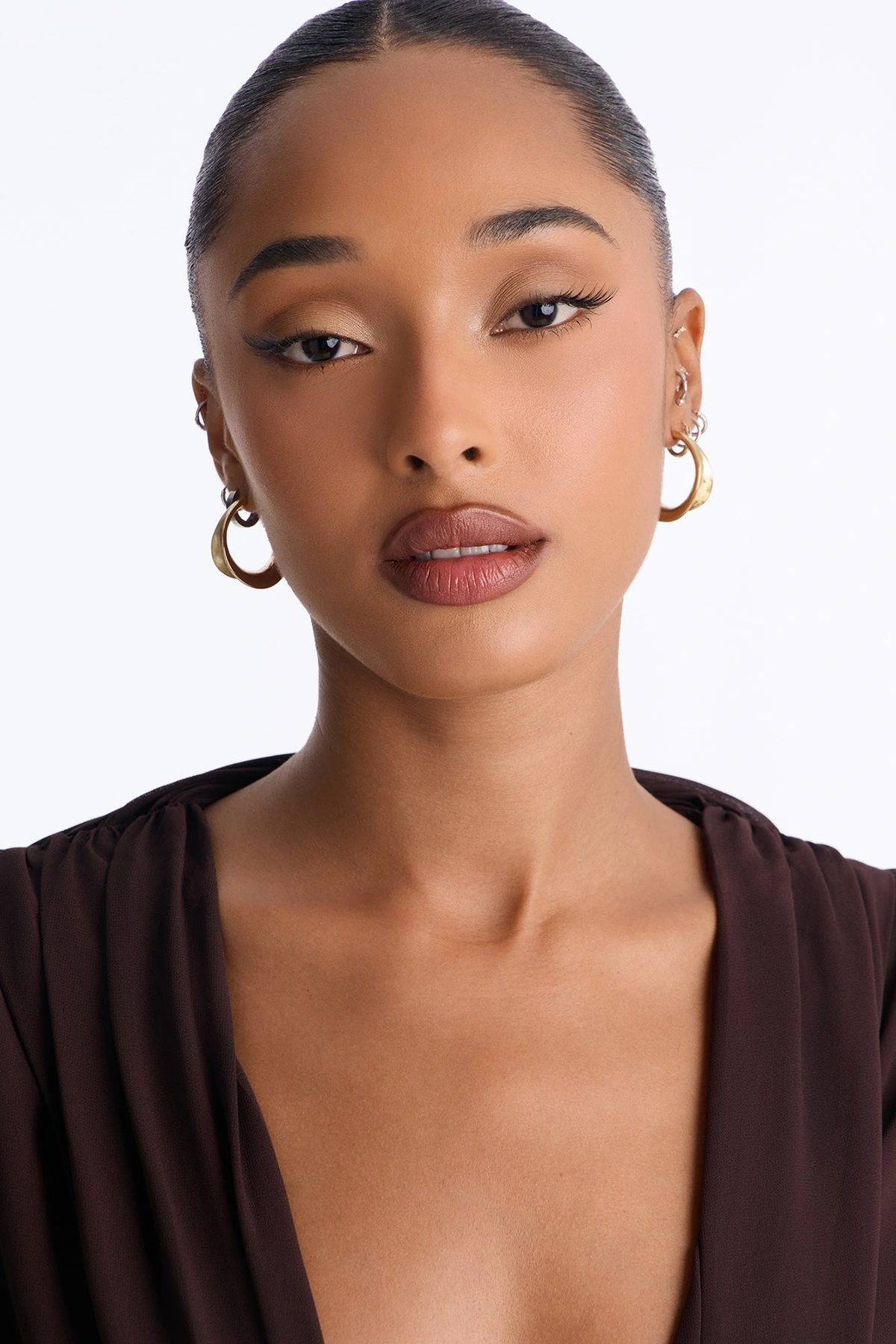 Changed My Mind Hoop Earrings - Gold — Dourado