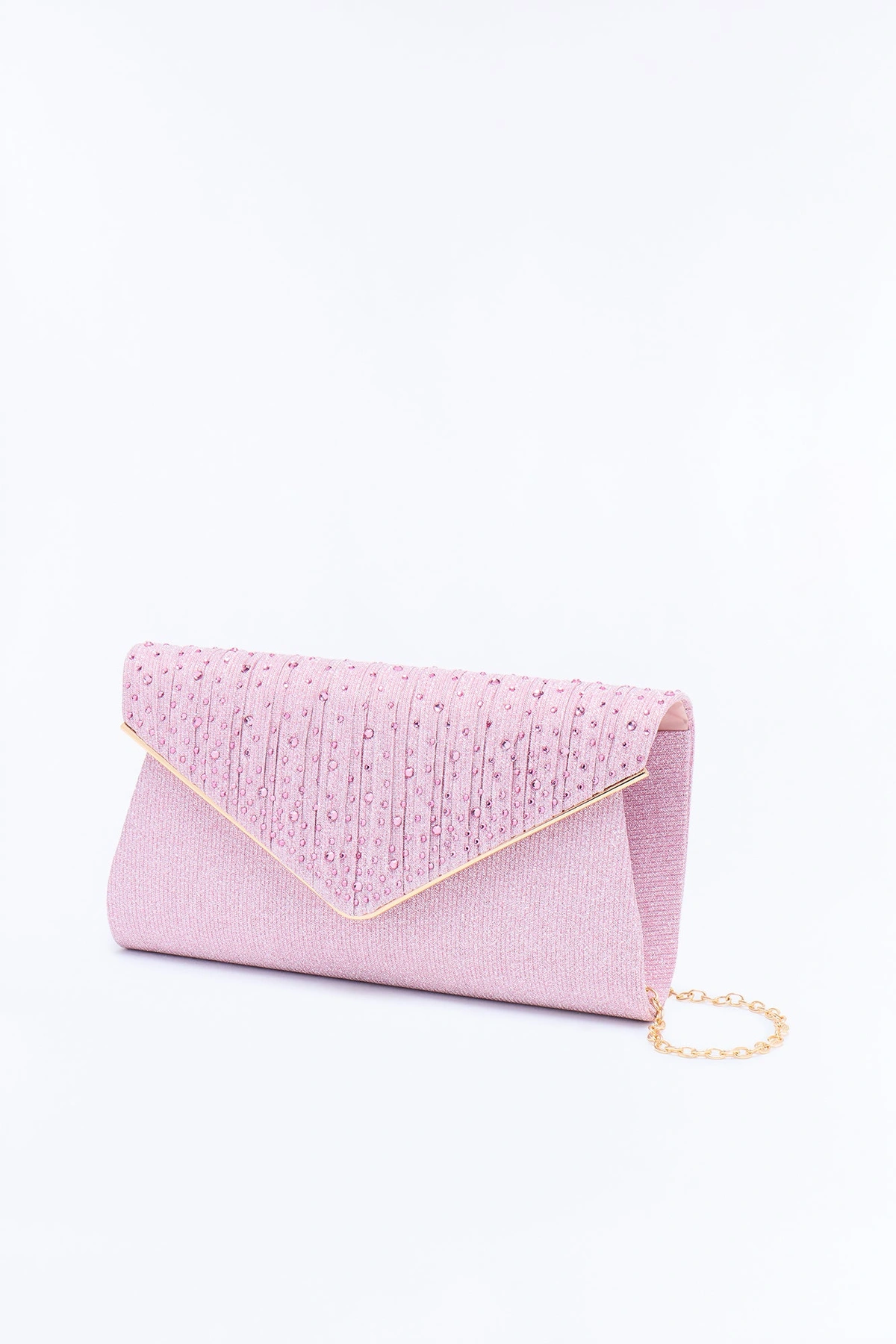 Dew Drops Sequin Clutch Handbag - Pink — Rosa