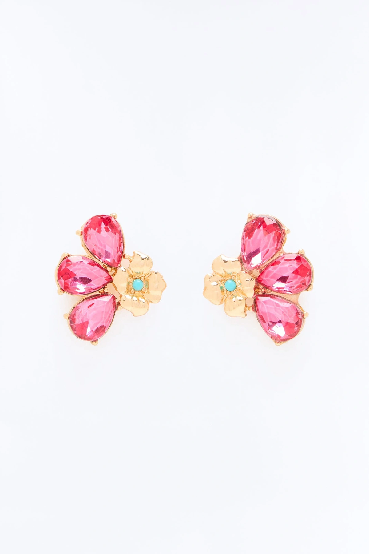 Radiant Essence Earrings - Gold/Pink — Dourado/Rosa
