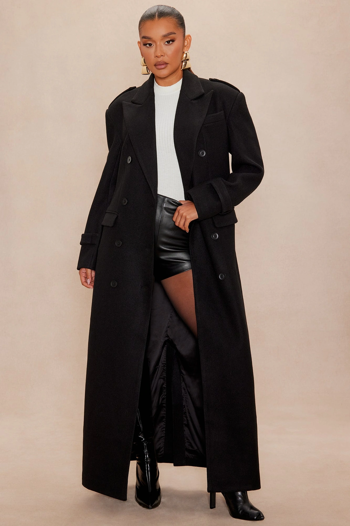 Always Incognito Coat - Black — Preto