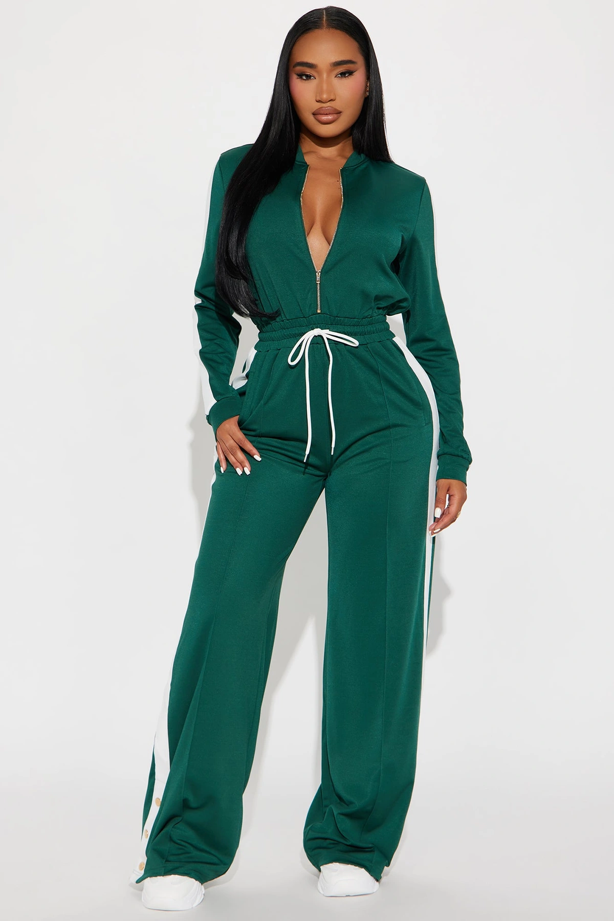Lianna Jumpsuit - Hunter — Verde-escuro