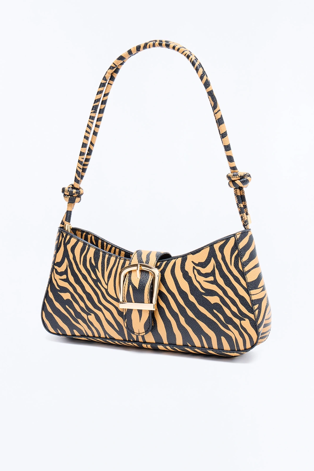 In The Wild Faux Leather Shoulder Handbag - Brown/combo — Castanho/combinação