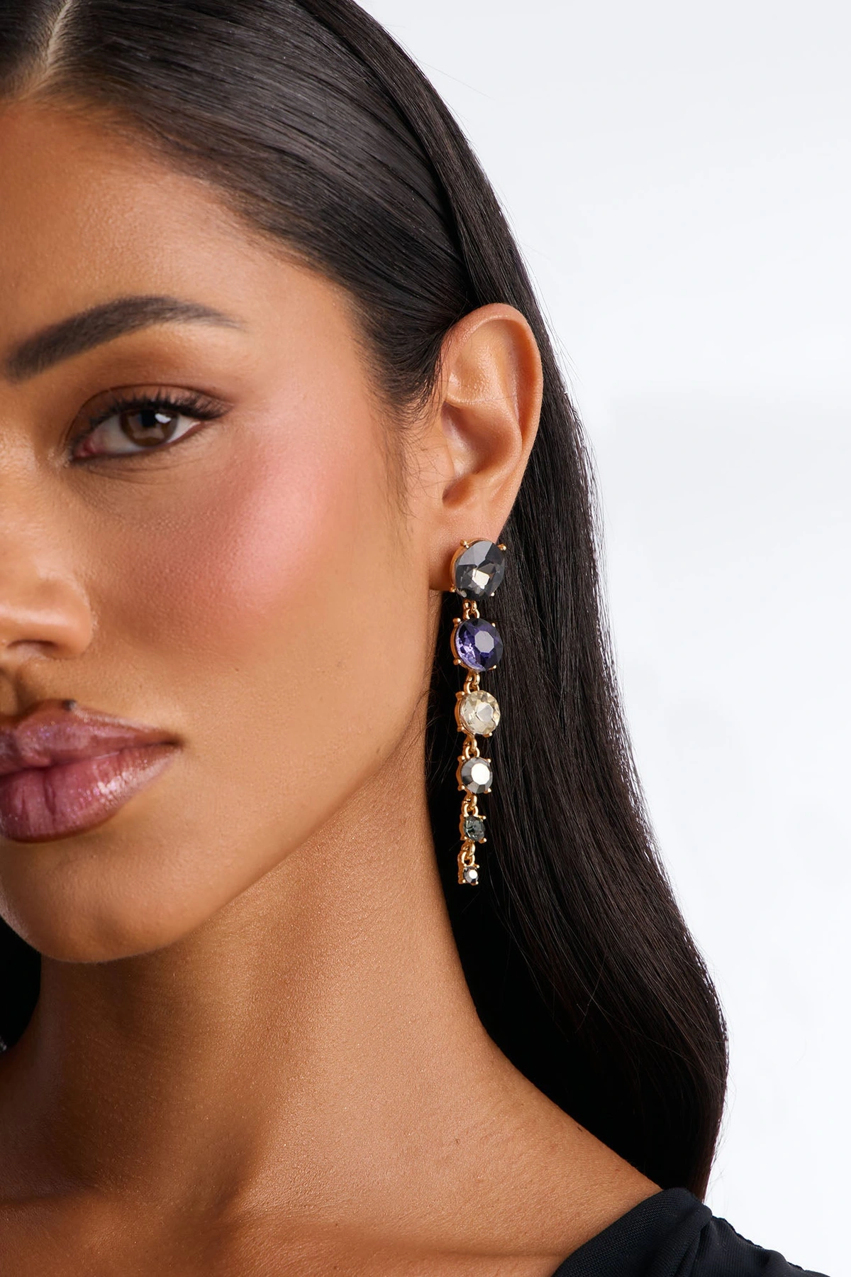 Keep Your Sparkle Earrings - Blue/combo — Azul/combinação