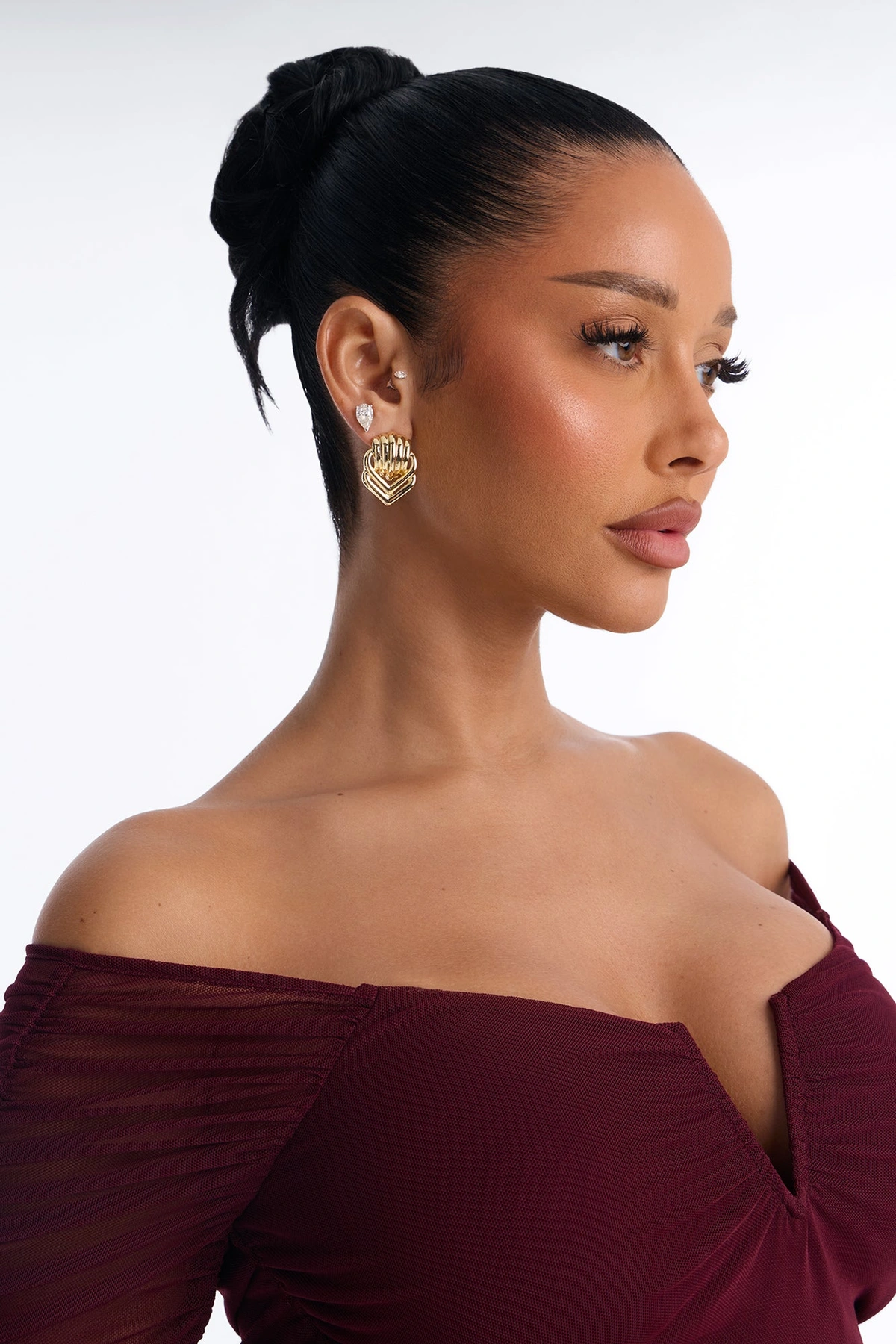 Come Knocking Drop Earrings - Gold — Dourado