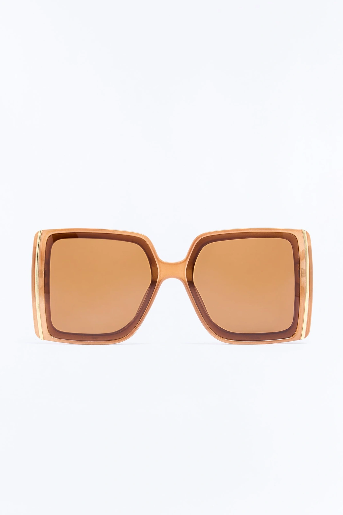 Ella Eyes Sunglasses - Tan — Castanho-claro