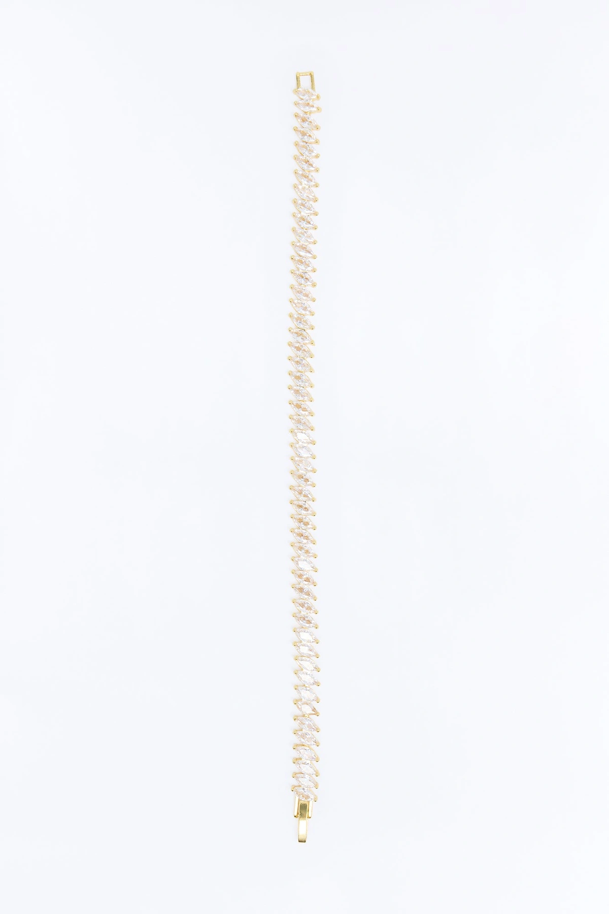Cubic Zirconia Everyday Bracelet - Gold — Dourado