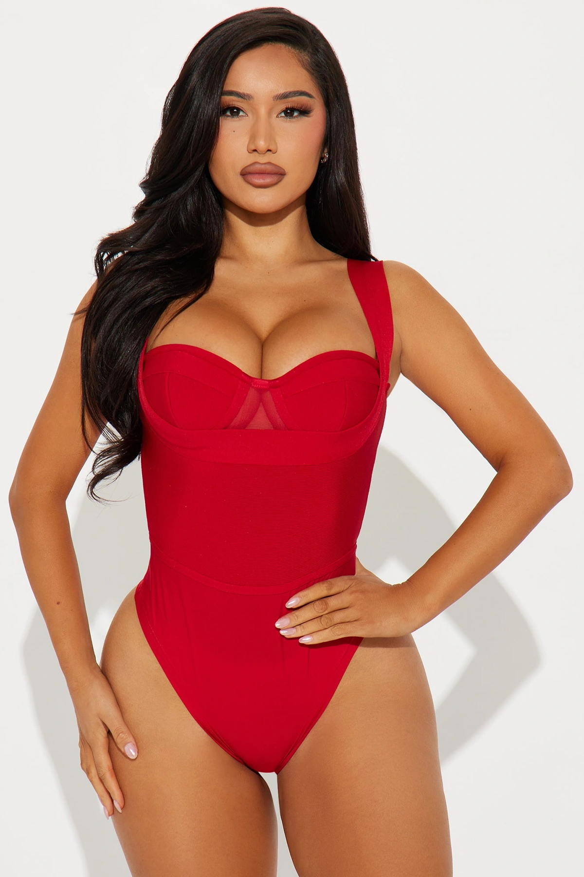 My Revenge Bandage Bodysuit - Red — Vermelho