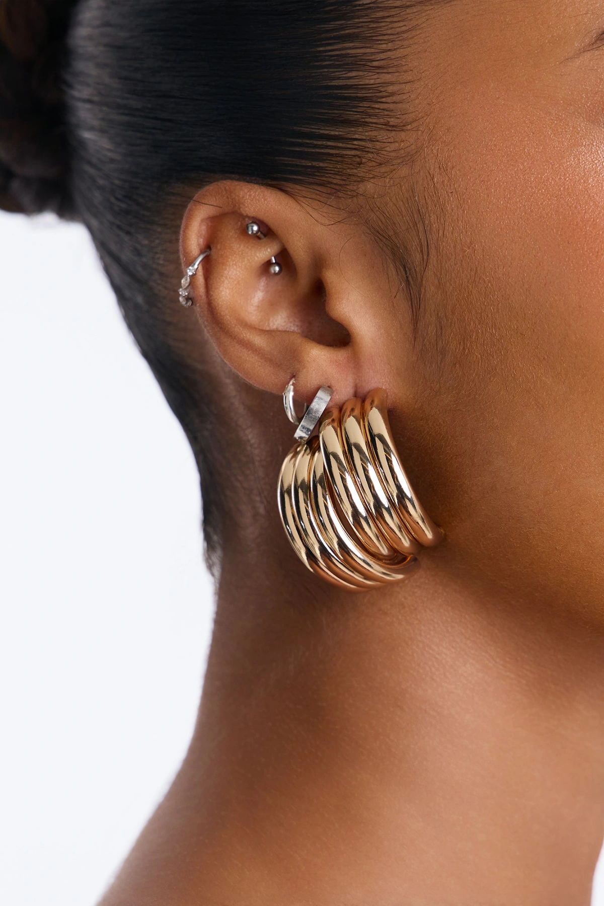 Switching Up Drop Earrings - Gold — Dourado