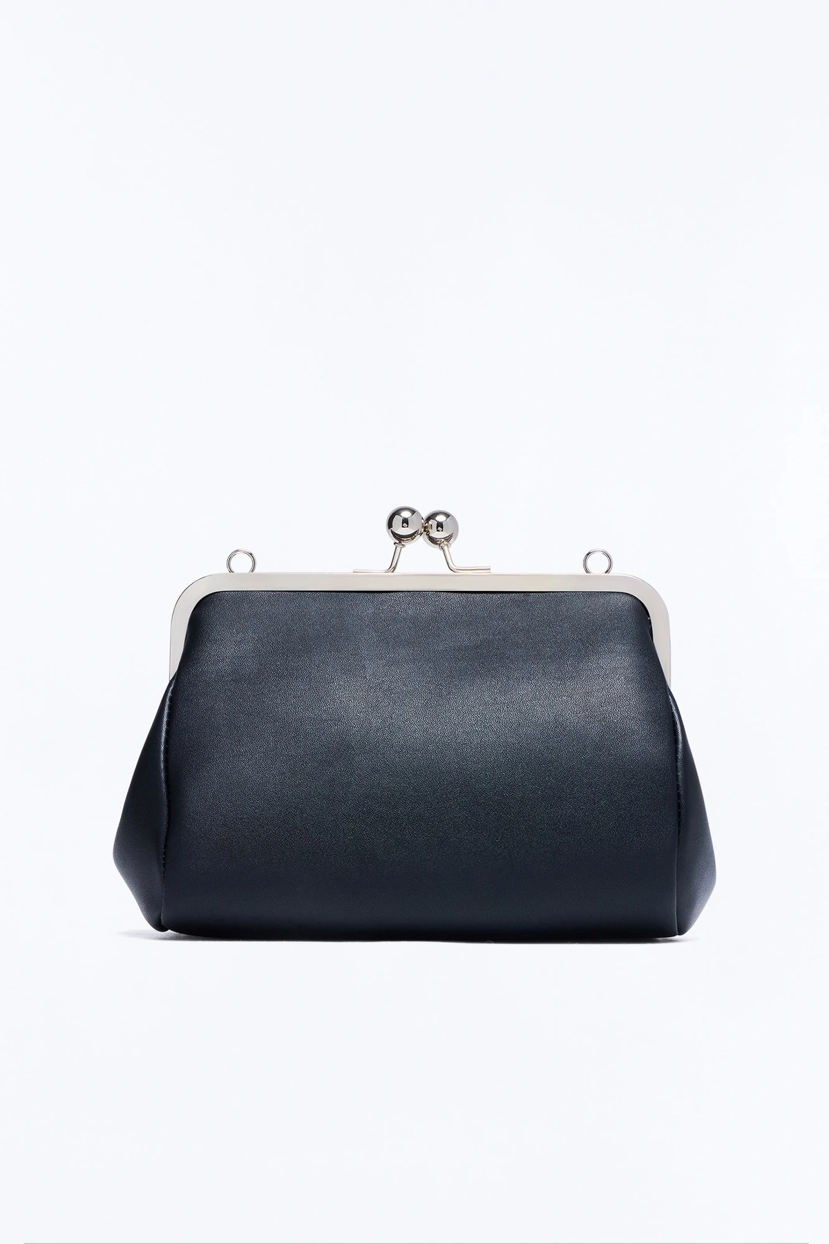 Sneak A Kiss Faux Leather Crossbody Handbag - Black — Preto