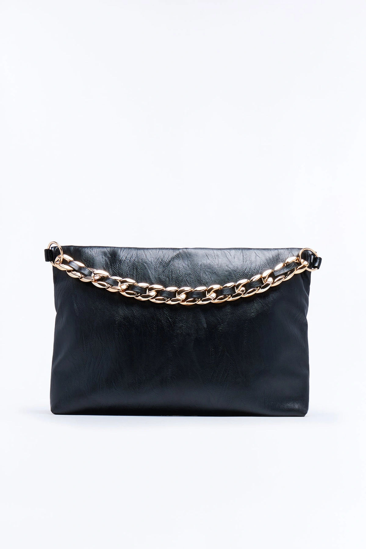 Very High Expectations Faux Leather Bag - Black — Preto