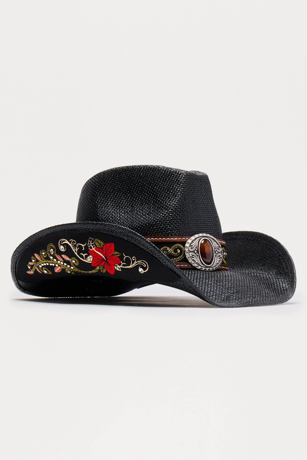 Riding In Style Cowboy Hat - Black — Preto