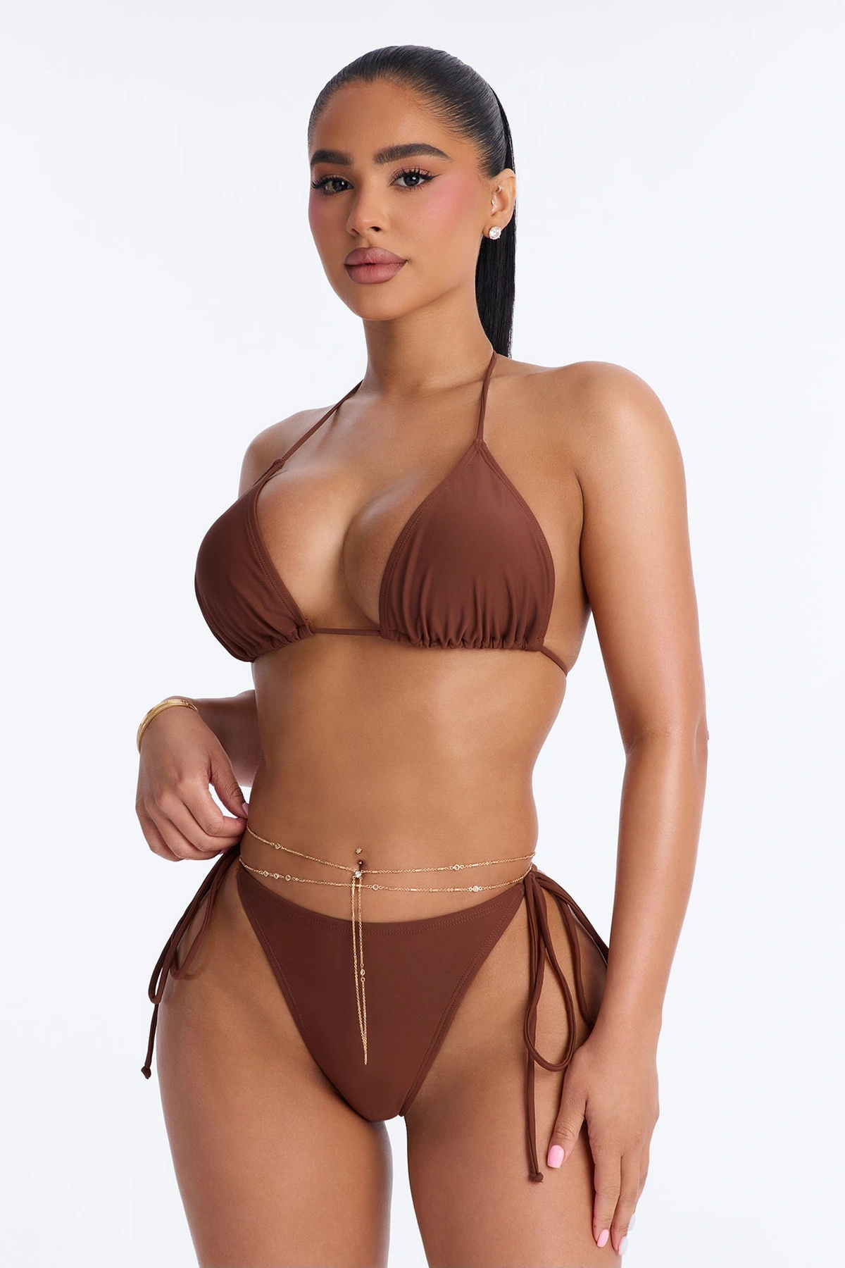 Dew Drops Belly Chain - Gold — Dourado