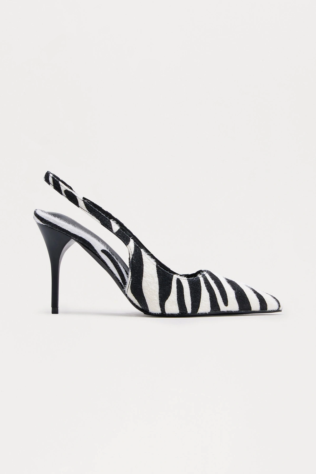 Amiri Stiletto Slingback Pumps - Black/White — Preto/Branco