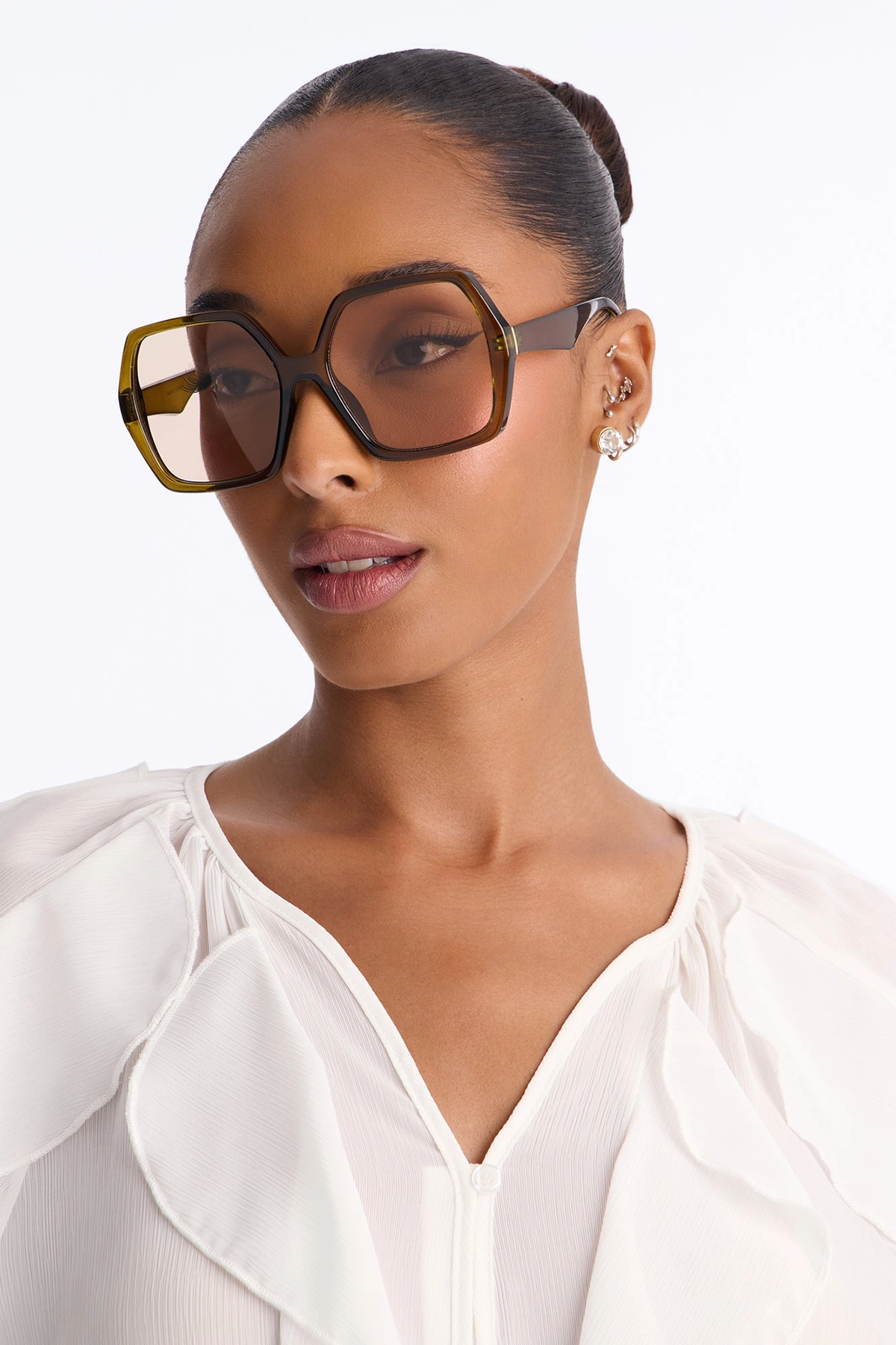 Read My Mind Sunglasses - Green — Verde