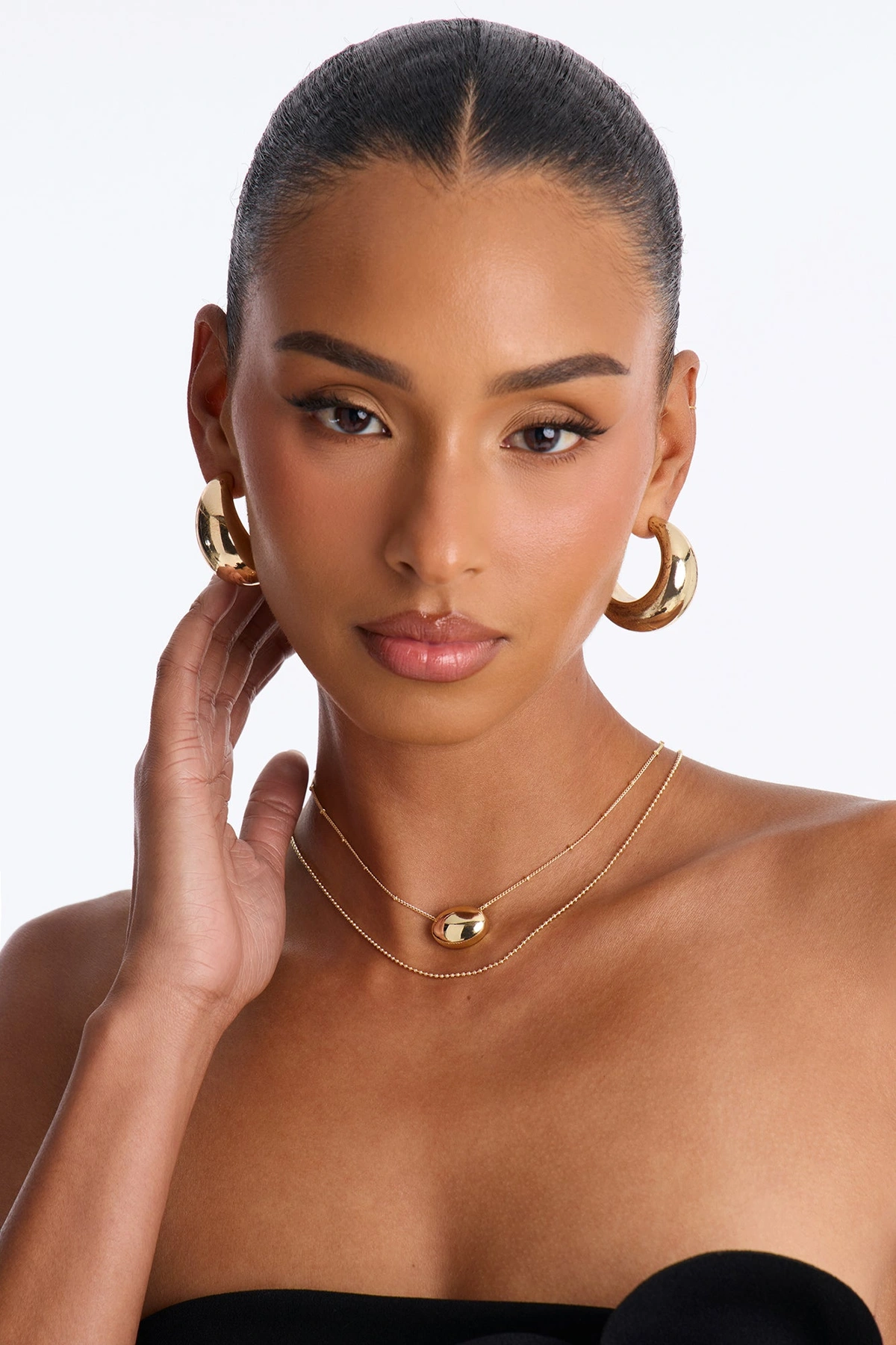 Heatwave Layered Necklace - Gold — Dourado
