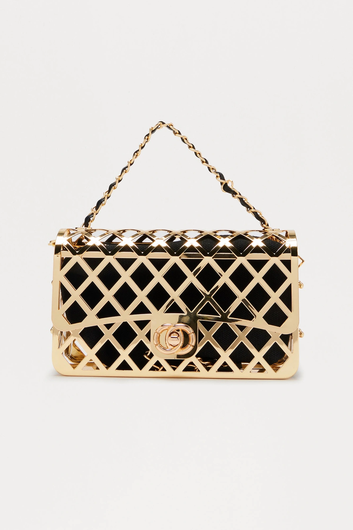 Chosen Girl Metal Clutch - Gold — Dourado