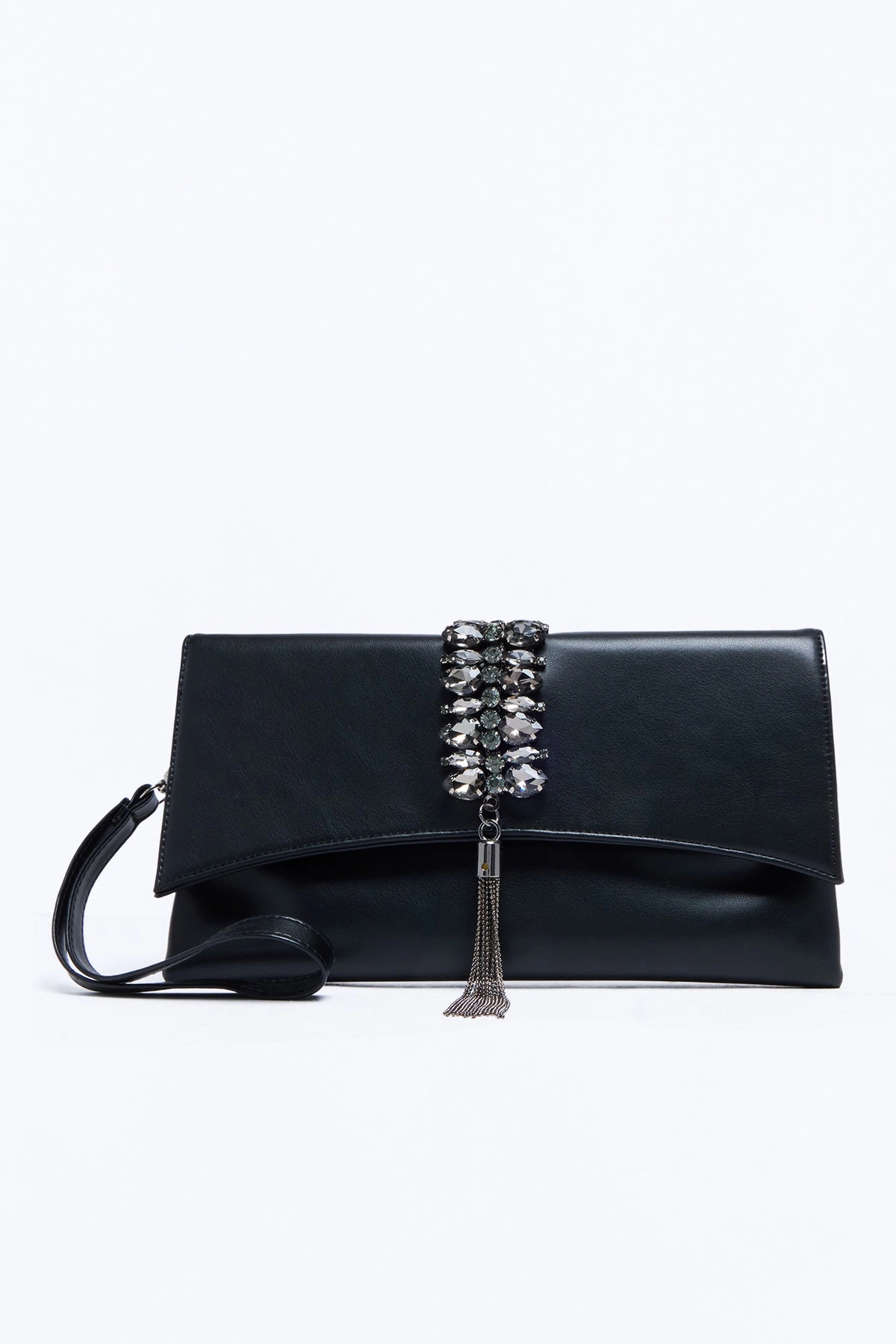 Spending All Your Money Faux Leather Crossbody Handbag - Black — Preto