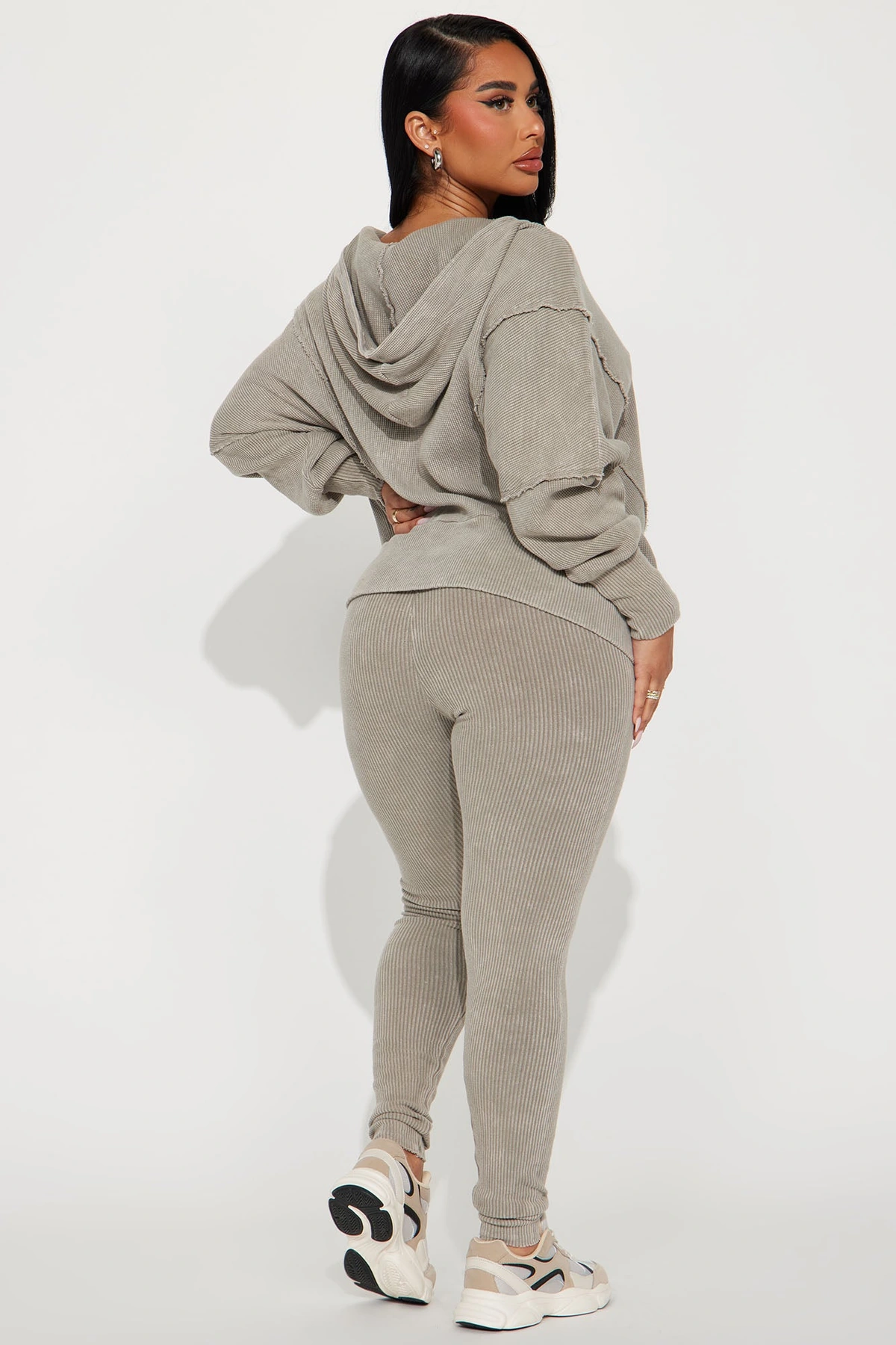 Gigi Washed Legging Set - Grey — Cinzento