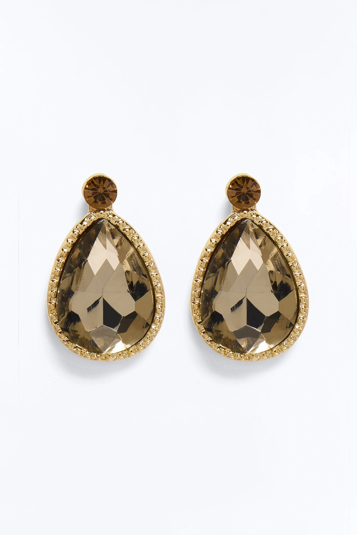 Warm Loving Stud Earrings - Brown — Castanho