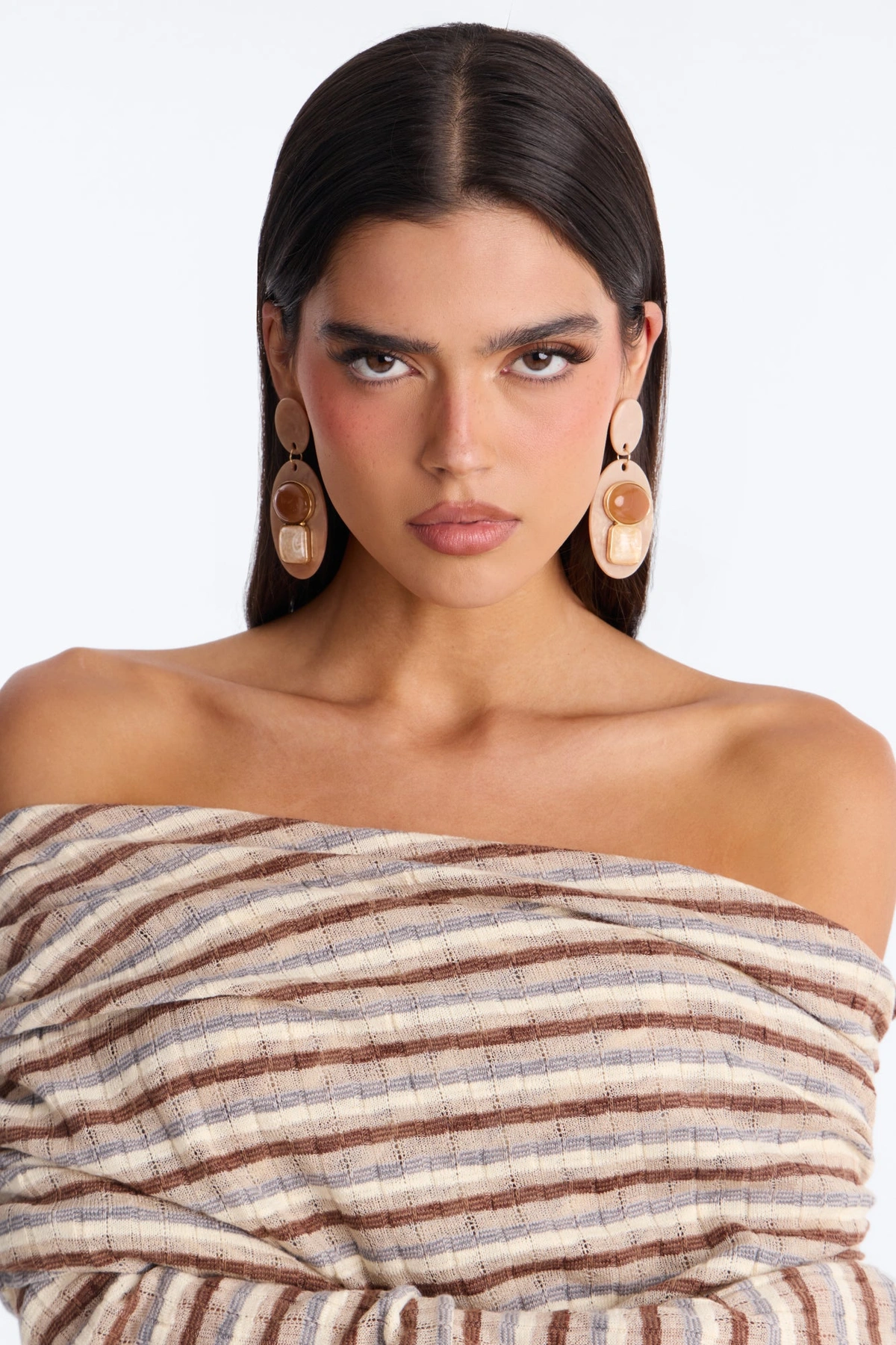 Views From Above Drop Earrings - Nude/combo — Nude/combinação