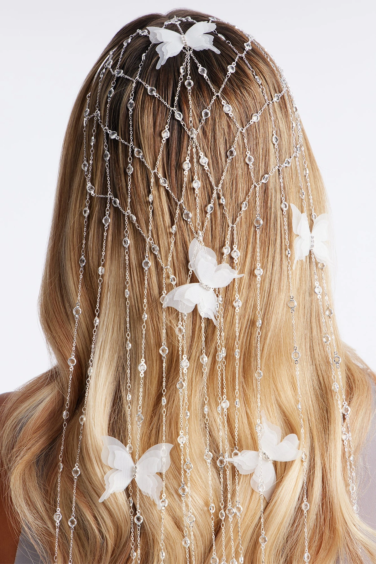Head In The Skies Head Piece - Silver — Prateado