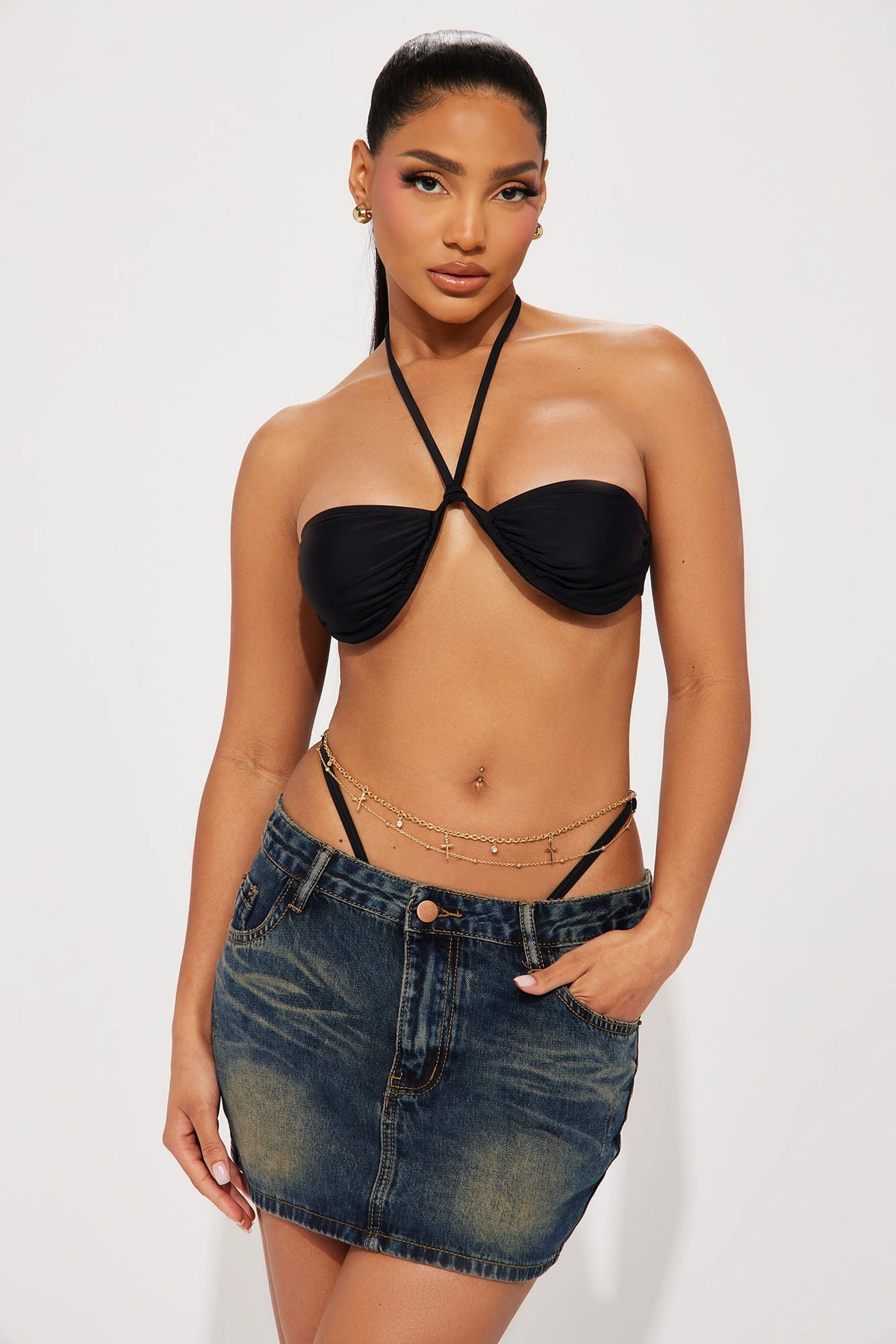 Blessing From Heaven 2 Piece Belly Chain Set - Gold — Dourado