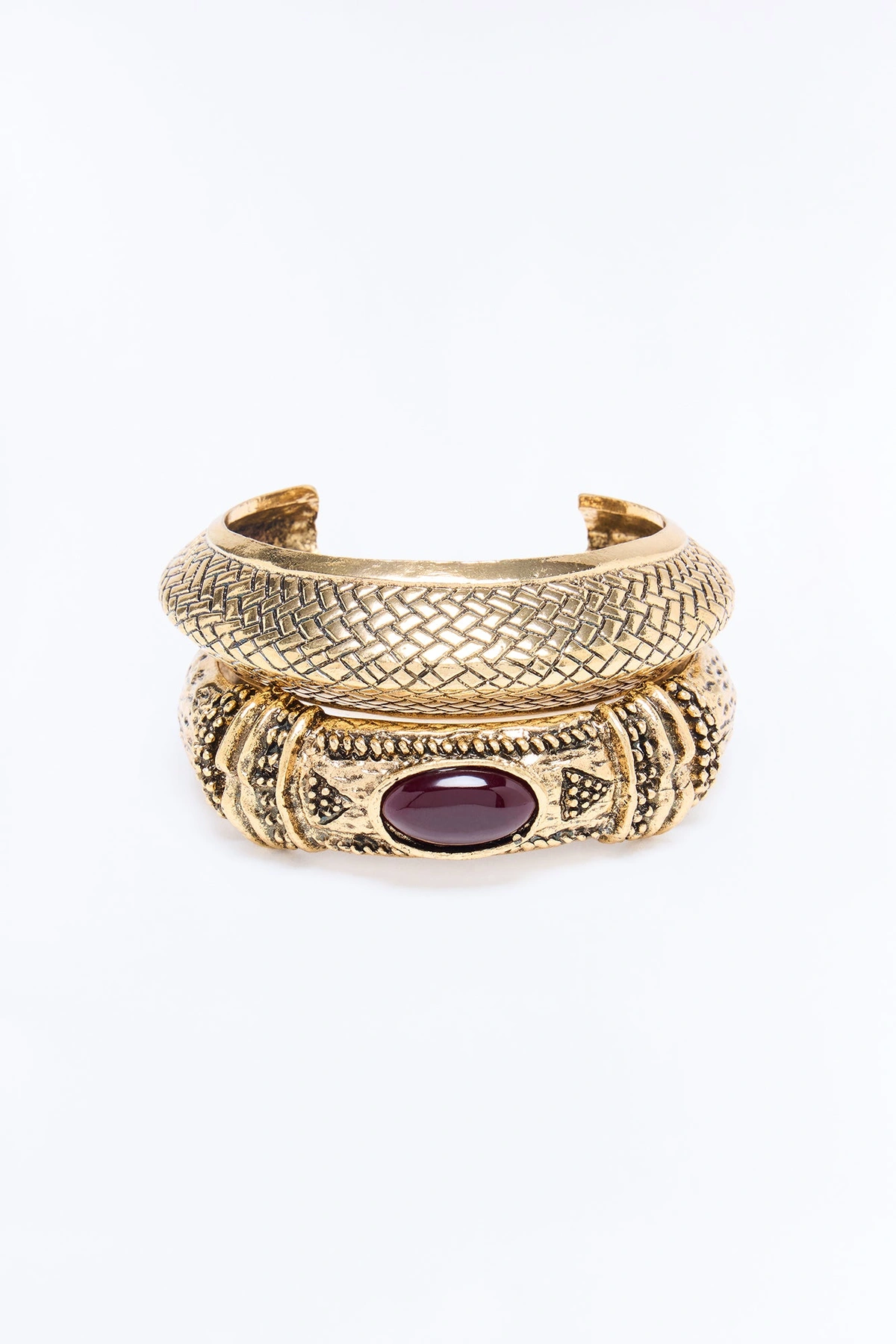 Azalea 2 Piece Bracelet Set - Gold — Dourado