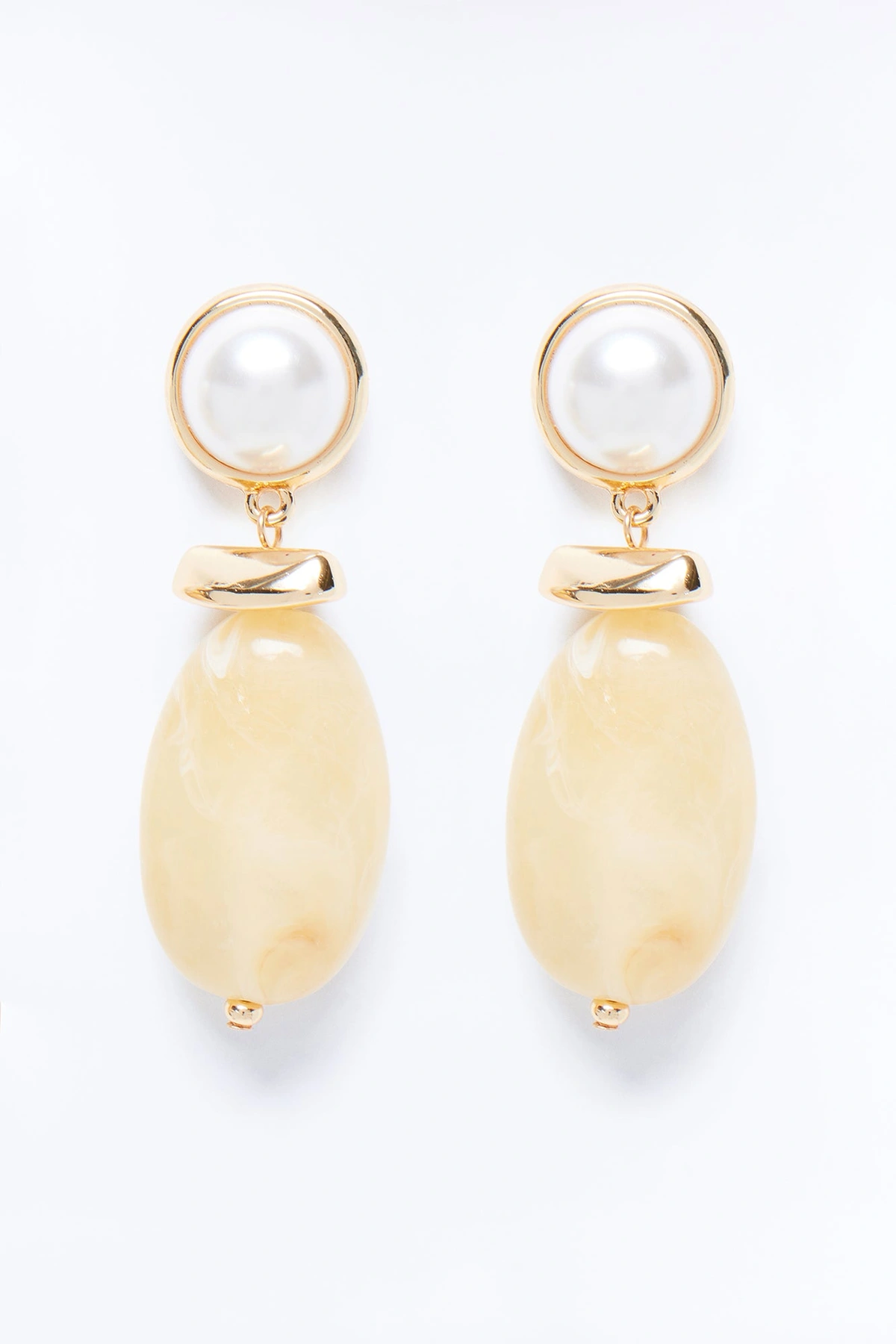 Opal Ray Drop Earrings - Brown/combo — Castanho/combinação