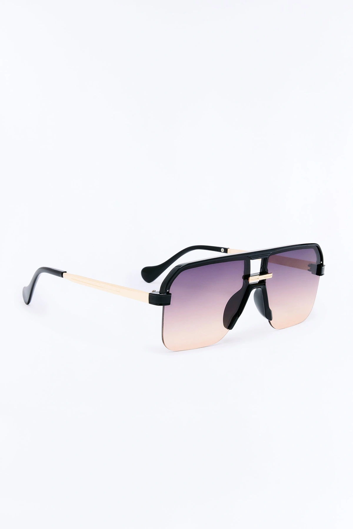 Till The Sun Rose Sunglasses - Black/Orange — Preto/Laranja