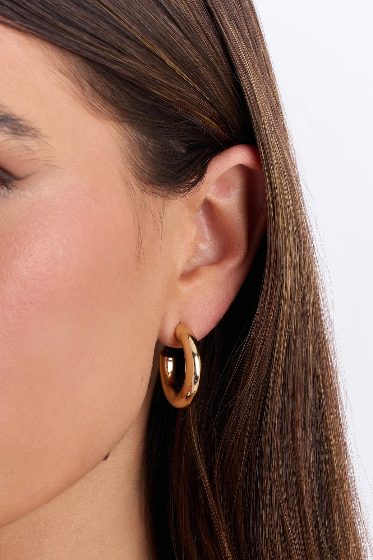 Daily Muse 9 Pair Hoop Earring Set - Gold — Dourado