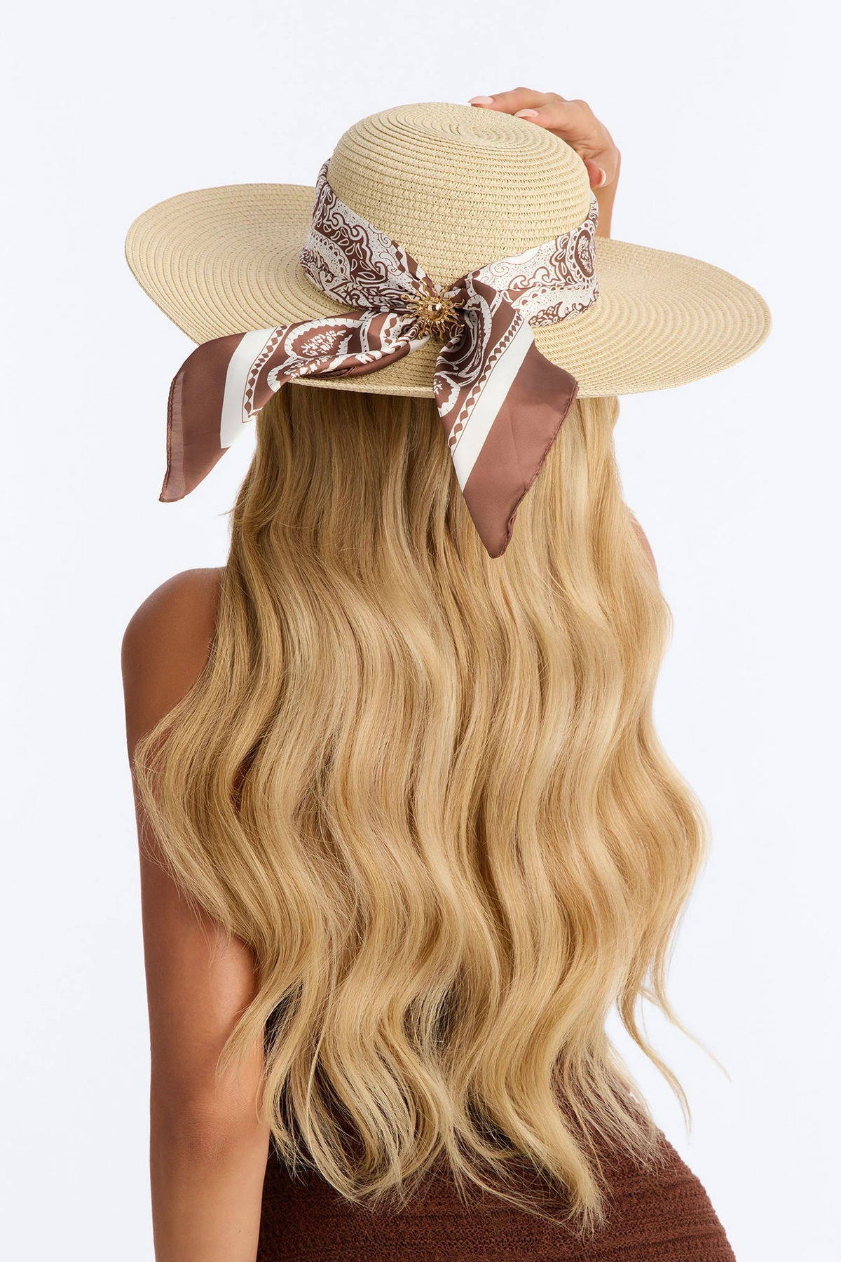 Under The Desert Sun Straw Sun Hat - Tan — Castanho-claro