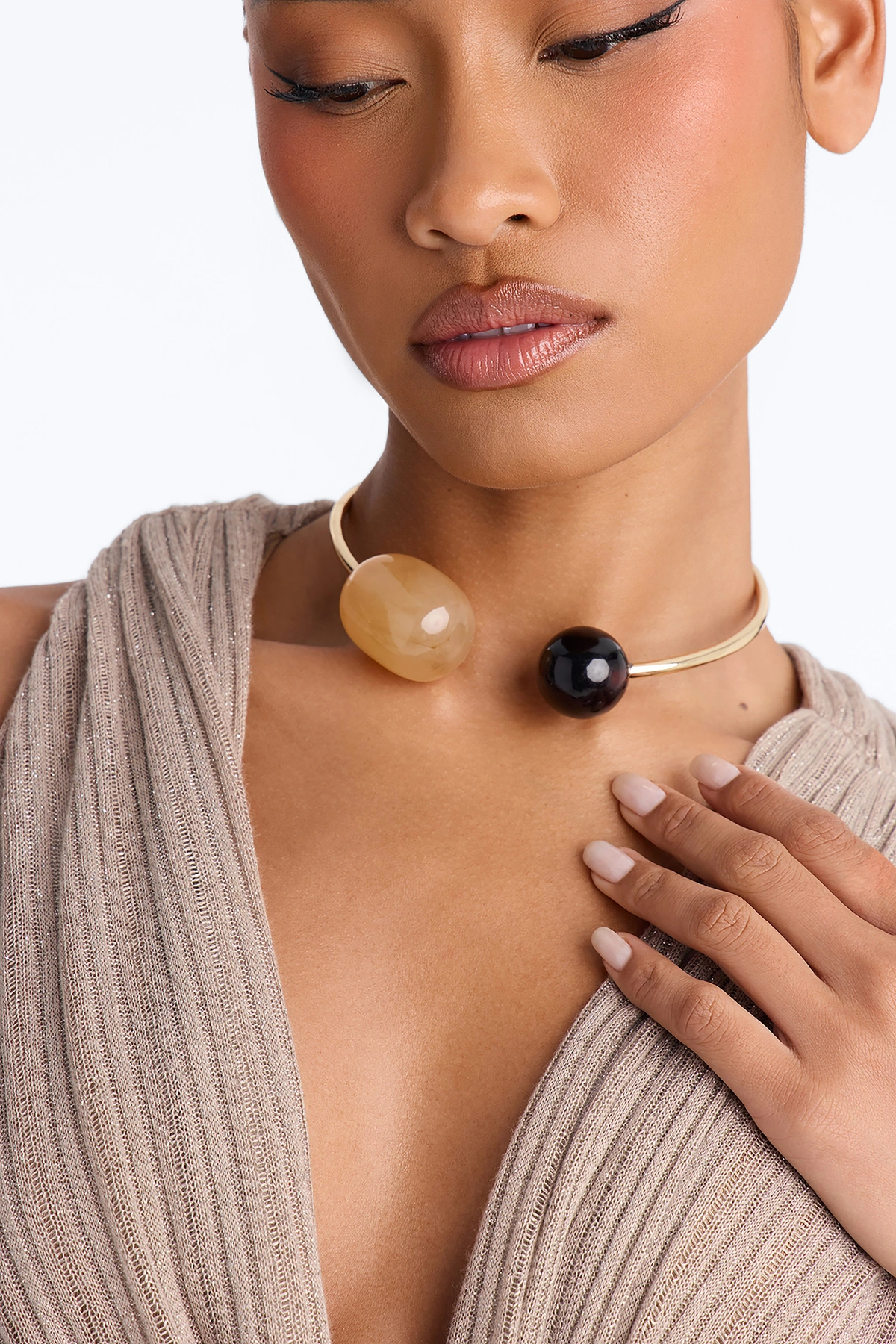 Without A Doubt Choker - Gold/combo — Dourado/combinação