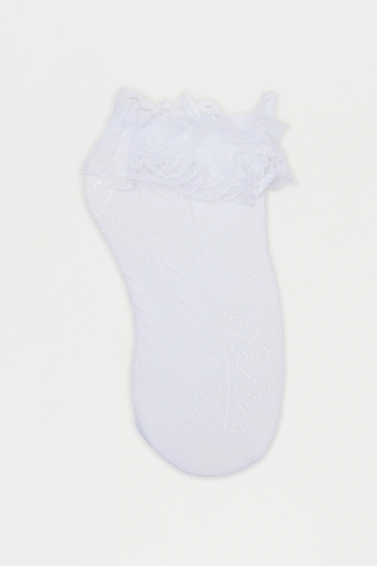 Laced In Love Socks - White — Branco