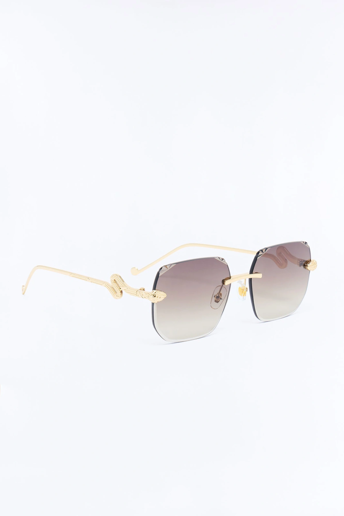 Slither My Way Sunglasses - Grey/Gold — Cinzento/Dourado