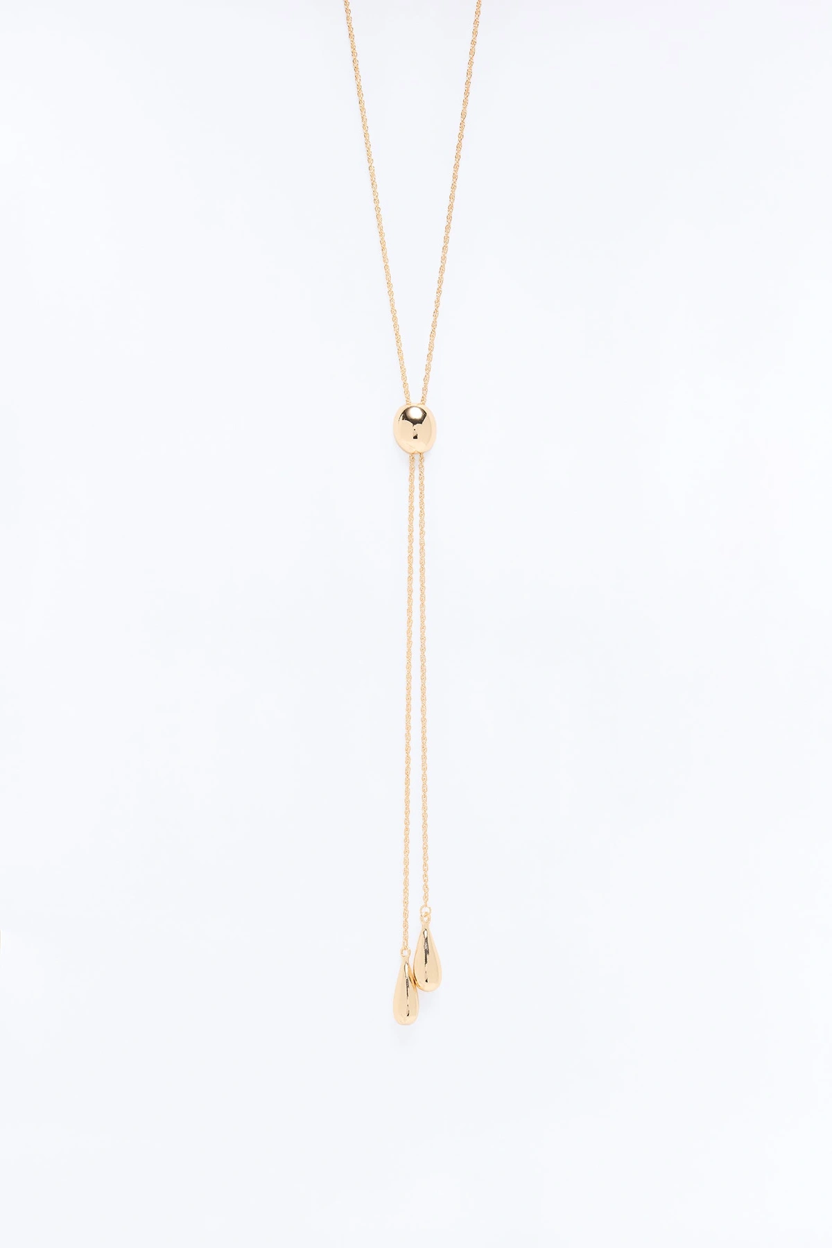 Hard To Point Out Lariat Necklace - Gold — Dourado