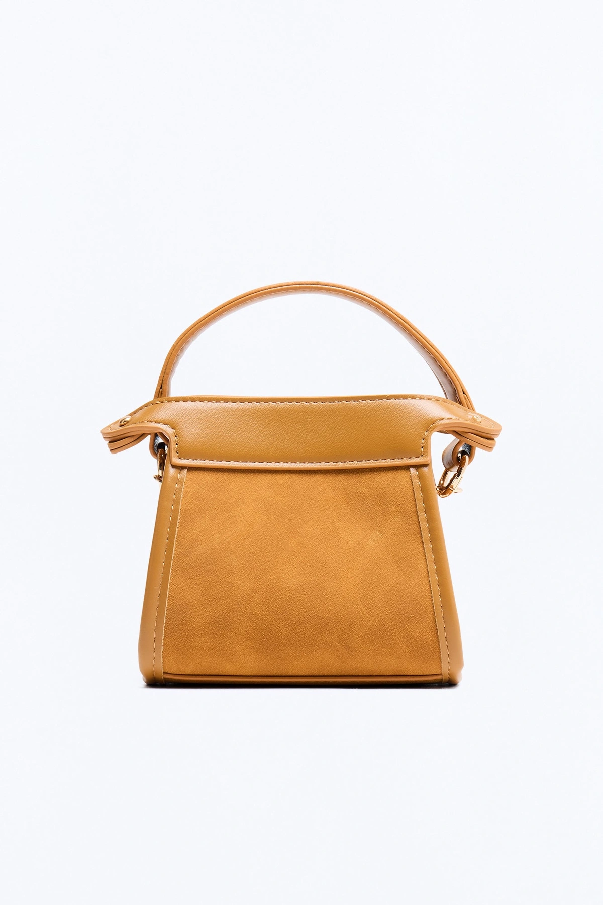 Fun Size Mini Faux Leather Crossbody Bag - Cognac — Cognac