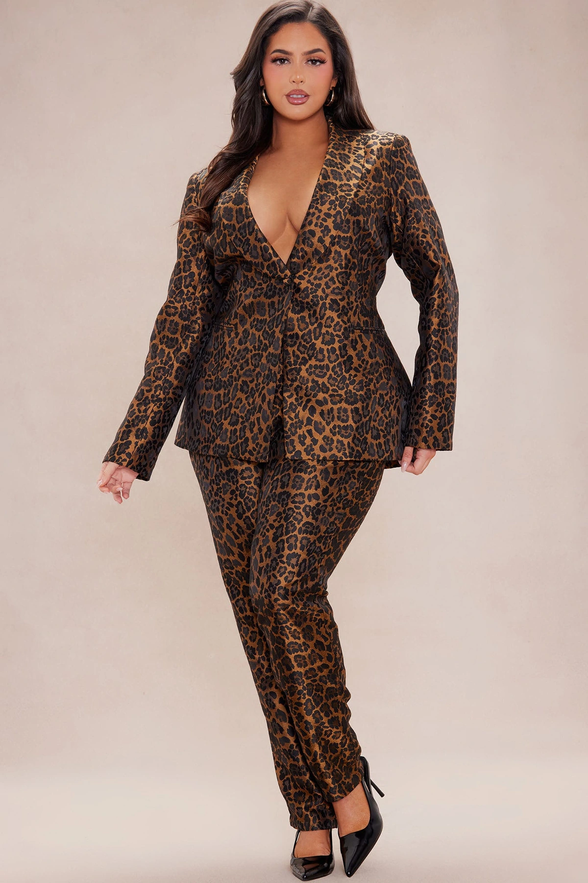 Laken Leopard Suit Set - Leopard — Leopardo