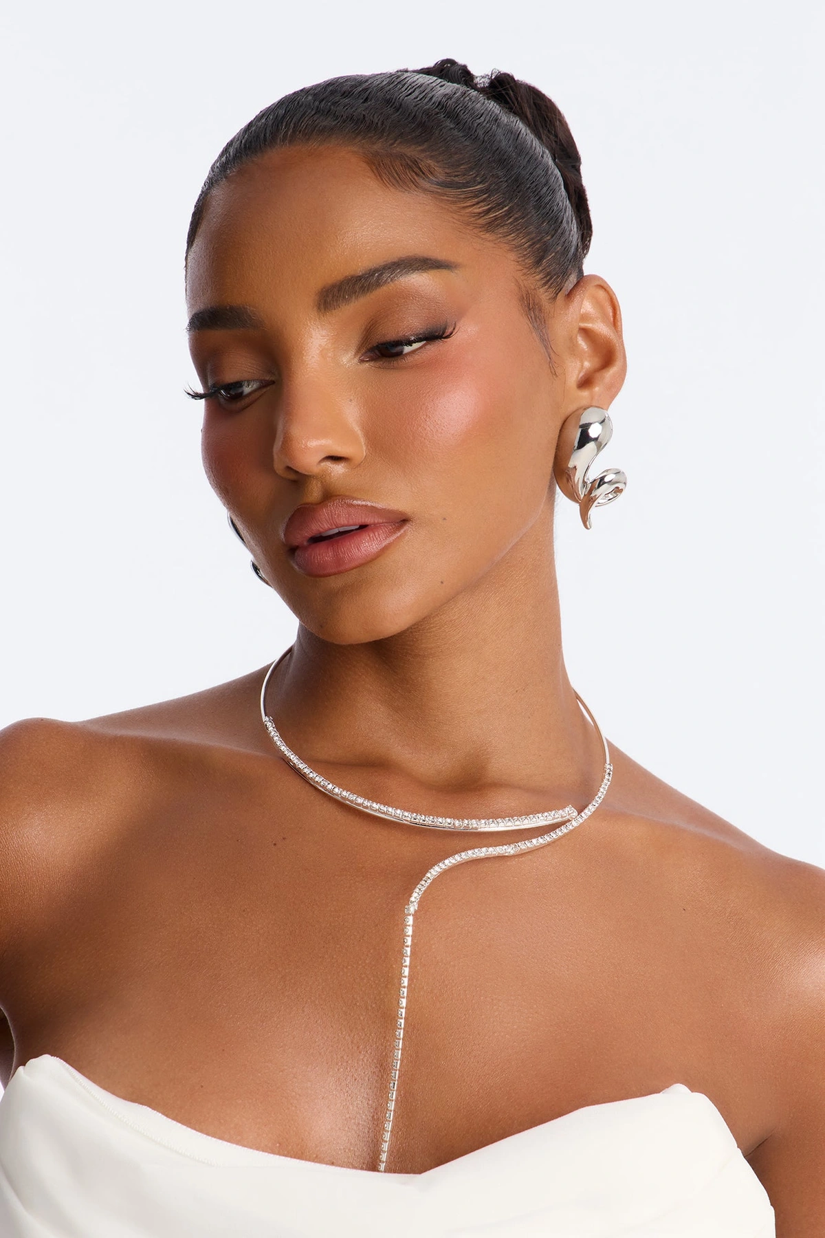 Ice Drip Choker - Silver — Prateado