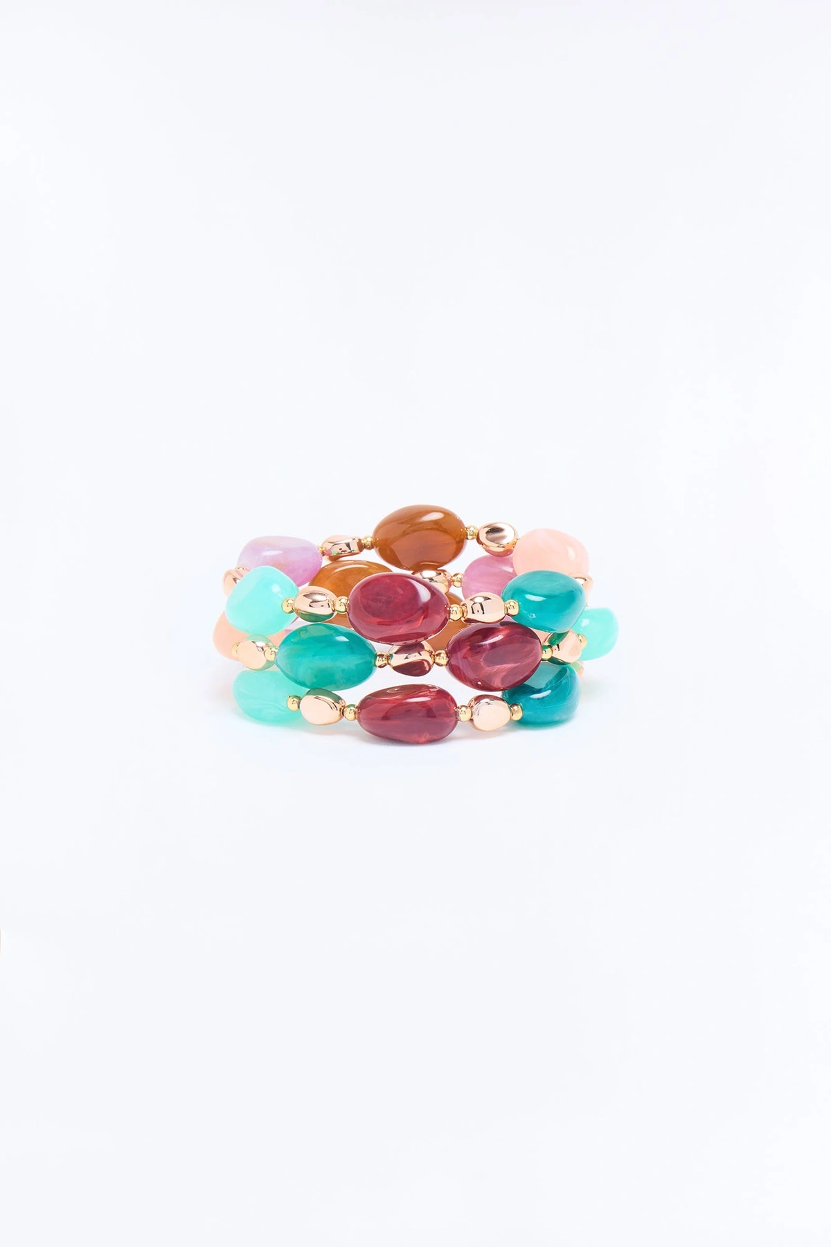On Vacation 3 Piece Bracelet Set - Multi Color — Multicolor