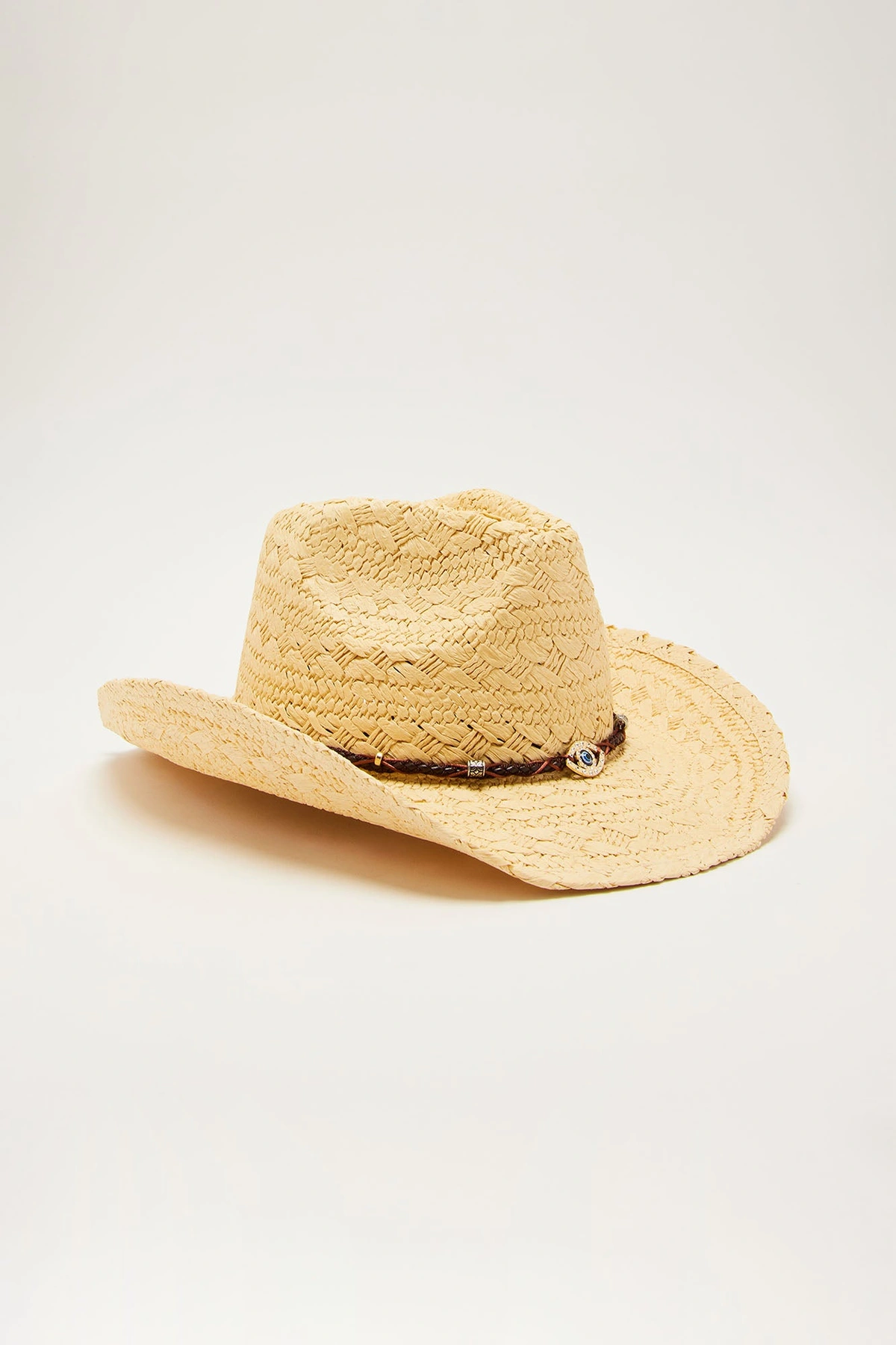 Good Vibes Cowboy Hat - Natural/Combo — Natural/combinação