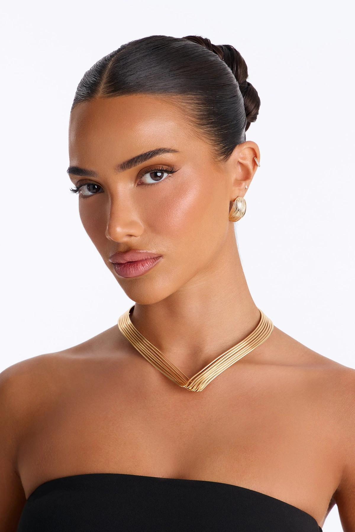 Very On Point Choker - Gold — Dourado