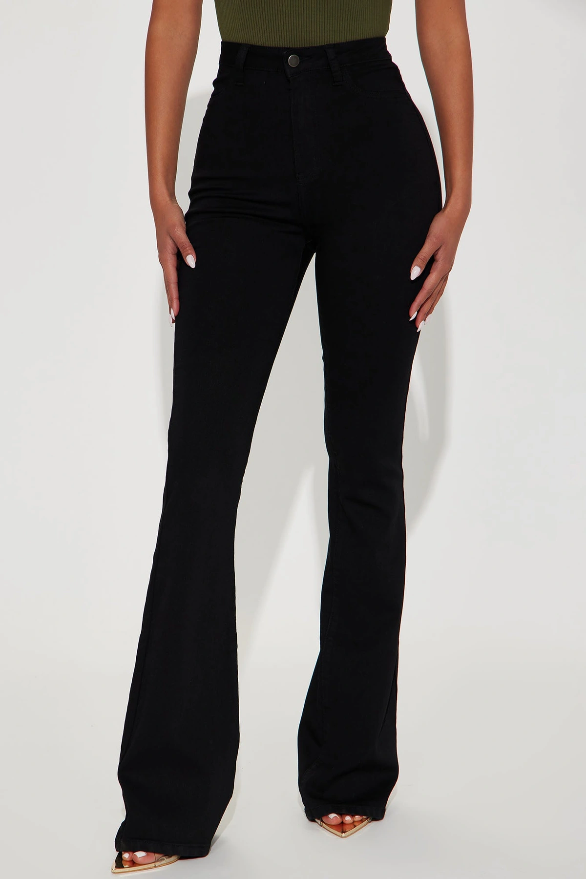 Tall Deep In My Soul Flare Jeans - Black — Preto