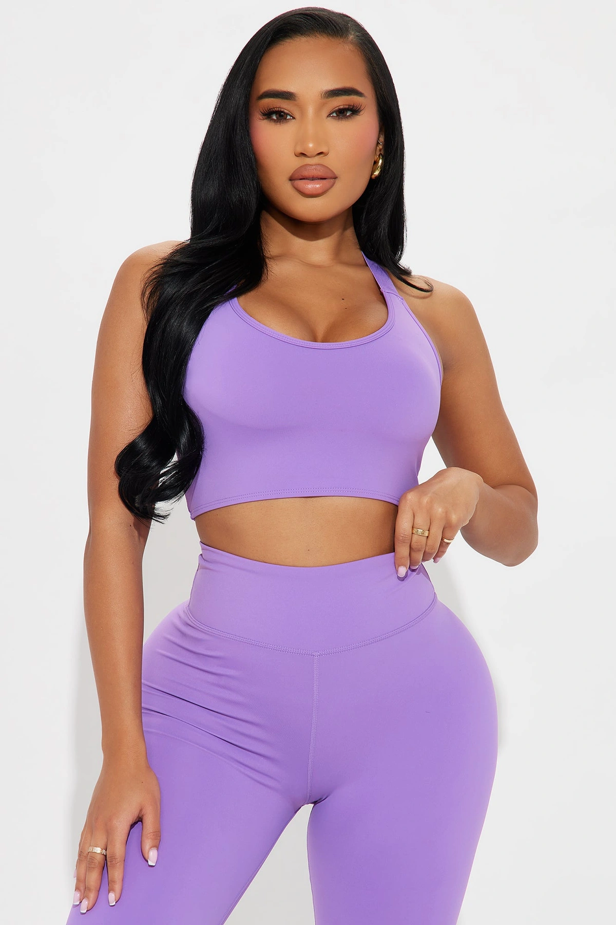 Giselle Twist Active Sports Bra - Lavender — Lavanda