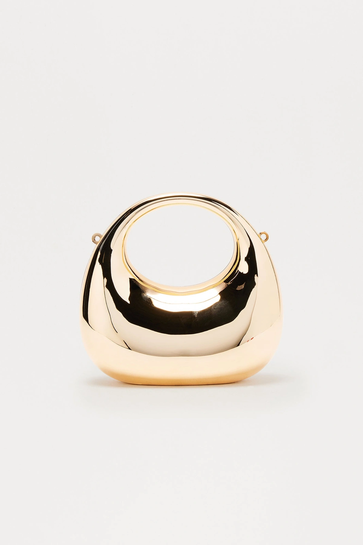 My Mini Me Metal Clutch - Gold — Dourado