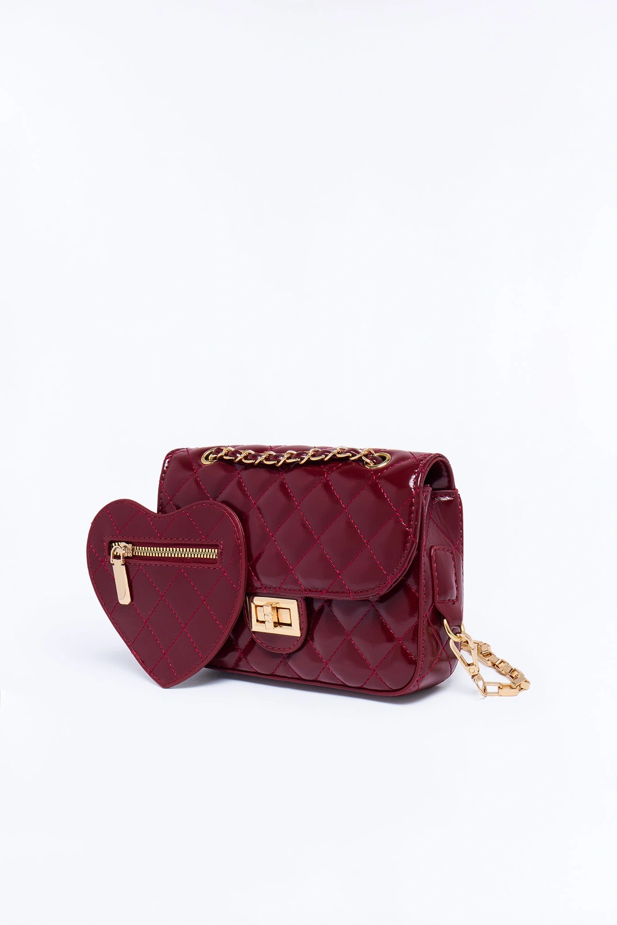 Born A Lover Crossbody Handbag - Burgundy — Bordô